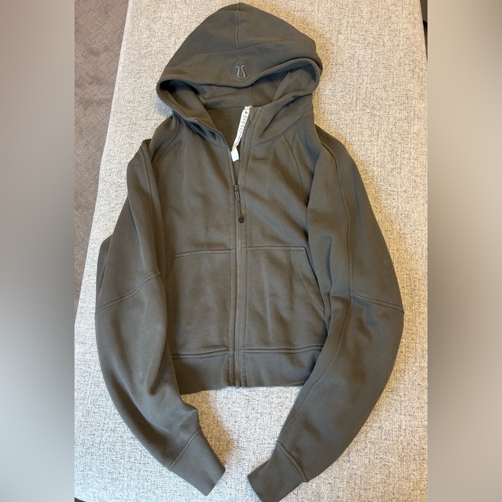 Army Green Lululemon oversized Scuba full zip- size xl/xxl